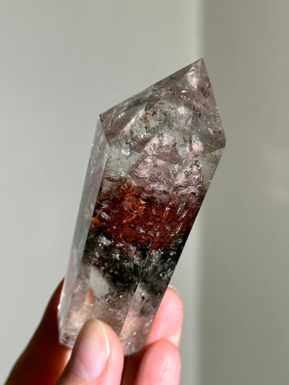 Garden Quartz, layered lodalite, 1000 layers lodalite, lodalite quartz, pink garden quartz, red garden quartz, green garden quartz,