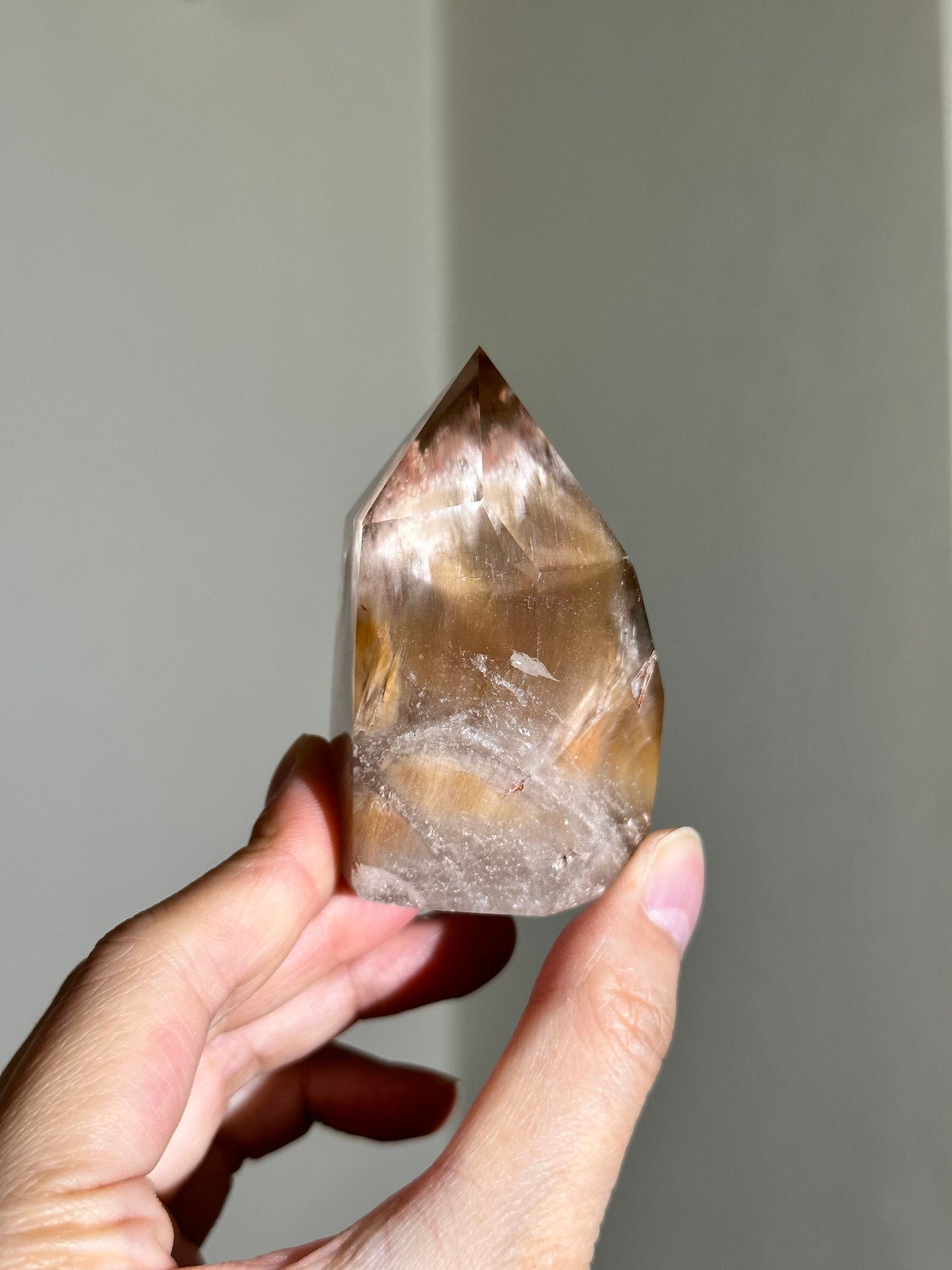 Golden Amphibole, Pink Amphibole, Peachy Amphibole, Amphibole Quartz, Angel Phantom Quartz, Silky Amphibole