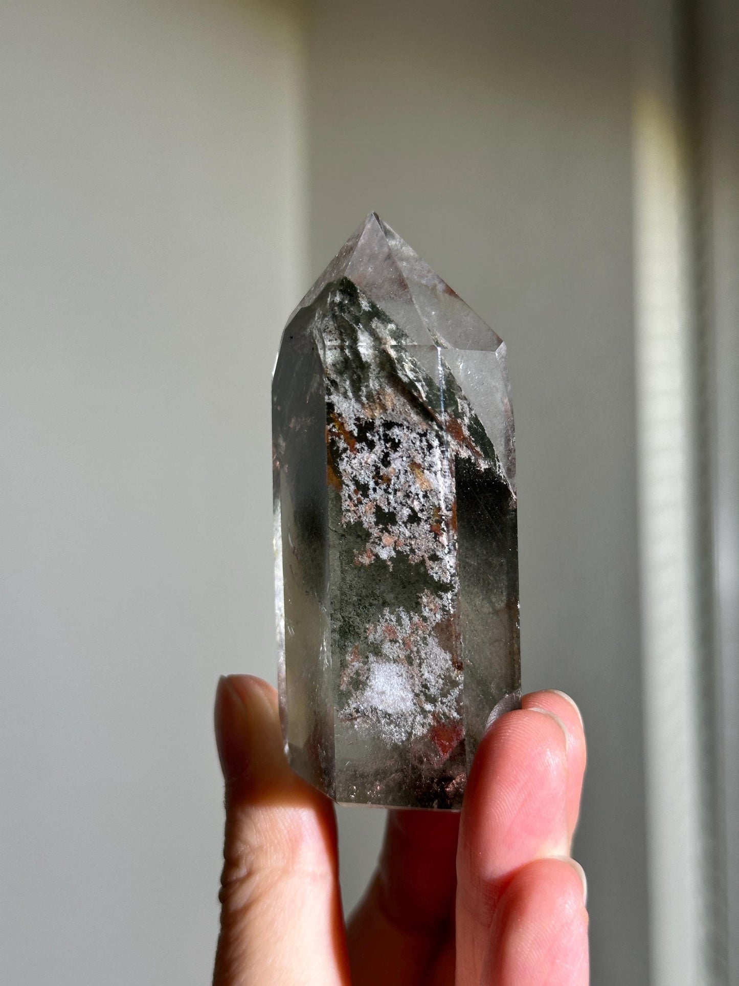 Dark Green Phantom Chlorite, Garden Quartz With Pink, Lodalite Quartz, Thousand Layers Lodalite, Phantom Quartz, Inclusion Quartz, Included Quartz